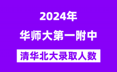 2024年華師一附中考入清華北大人數(shù)是多少