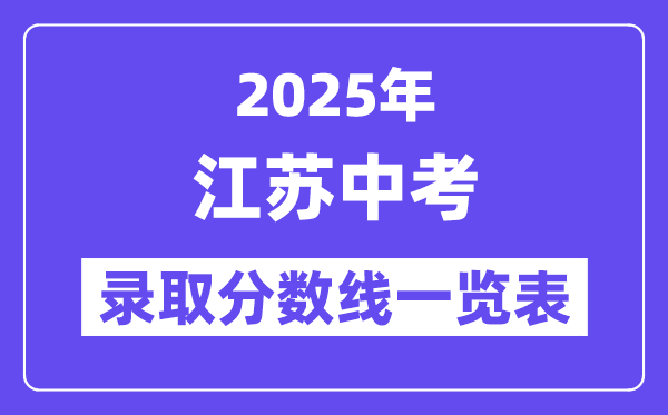 2025年江蘇中考錄取分?jǐn)?shù)線一覽表,中考多少分能上高中？