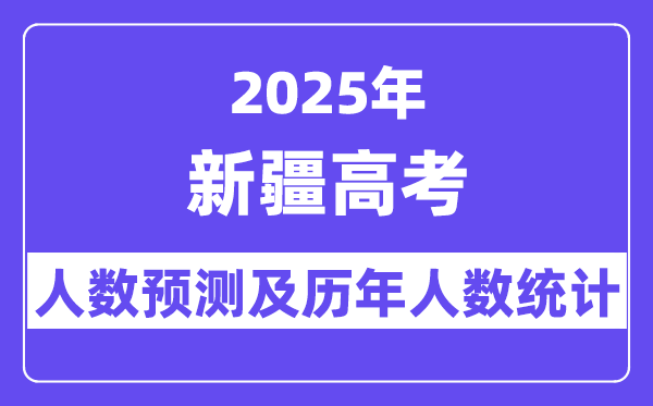 2025年新疆高考人數預估多少？